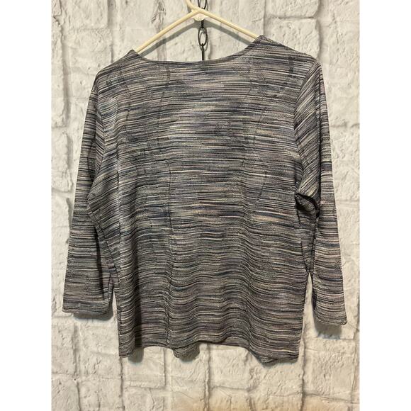 NEW Jones New York 0X Sweater Blue Multi - Picture 7 of 9